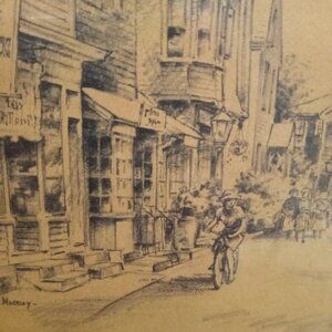 Framed Set of Print Drawings by P Sigal and Jas F Murray